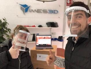 L'Ajuntament i l'empresa Imes3D units per la fabricació d'equips de protecció individual per impressió 3D